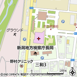 長岡市立劇場周辺の地図