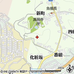 福島県田村郡三春町新町周辺の地図