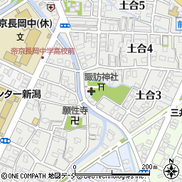 新潟県長岡市土合周辺の地図