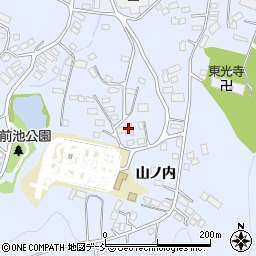 福島県田村市船引町船引山ノ内周辺の地図