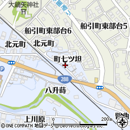 福島県田村市船引町船引町七ツ坦周辺の地図
