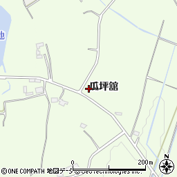 福島県郡山市喜久田町（瓜坪舘）周辺の地図