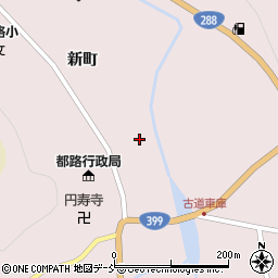 福島県田村市都路町古道新町周辺の地図