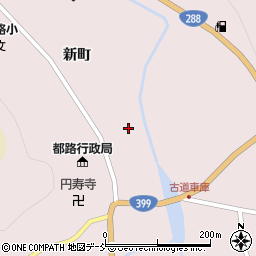 福島県田村市都路町古道（新町）周辺の地図