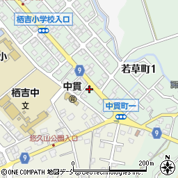 新潟県長岡市中貫町1丁目周辺の地図