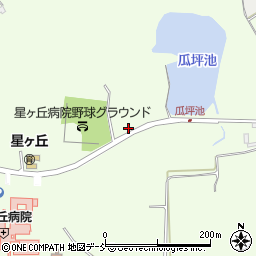 福島県郡山市片平町（北大谷地）周辺の地図