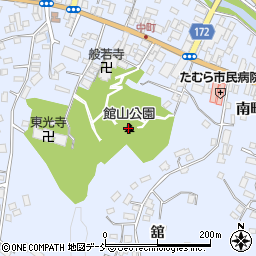 館山公園周辺の地図