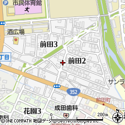 新潟県長岡市前田周辺の地図