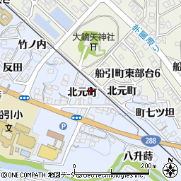 福島県田村市船引町船引北元町周辺の地図