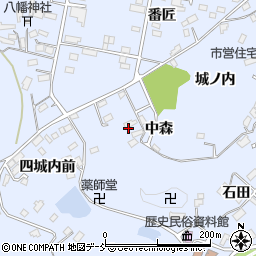 福島県田村市船引町船引（中森）周辺の地図