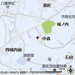 福島県田村市船引町船引中森17周辺の地図