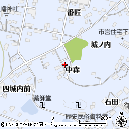 福島県田村市船引町船引中森11周辺の地図