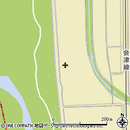 福島県会津若松市門田町大字面川沢川向周辺の地図