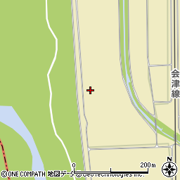 福島県会津若松市門田町大字面川（沢川向）周辺の地図