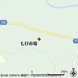 福島県田村市常葉町常葉七日市場周辺の地図