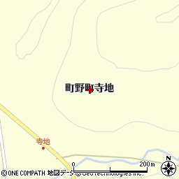 石川県輪島市町野町寺地周辺の地図