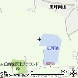 福島県郡山市片平町瓜坪周辺の地図