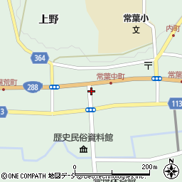 福島県田村市常葉町常葉中町周辺の地図