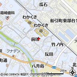 福島県田村市船引町船引前田周辺の地図