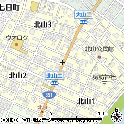 新潟県長岡市北山周辺の地図