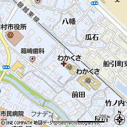 福島県田村市船引町船引平舘周辺の地図