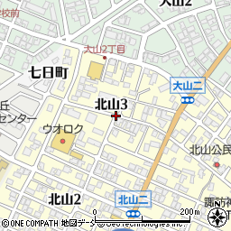 新潟県長岡市北山3丁目周辺の地図