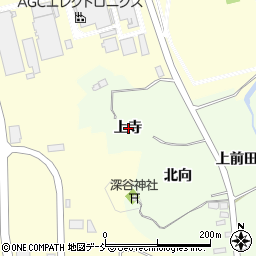 福島県郡山市片平町上寺周辺の地図