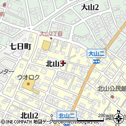 新潟県長岡市北山3丁目6周辺の地図