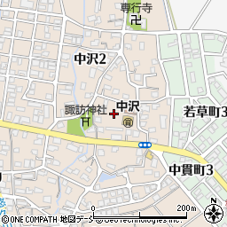 中沢児童遊園周辺の地図