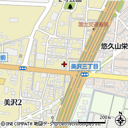 美沢公民館周辺の地図