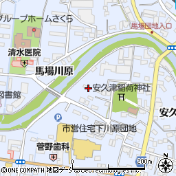 福島県田村市船引町船引下川原周辺の地図