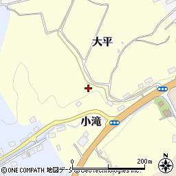 福島県田村郡三春町大平周辺の地図