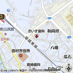 福島県田村市船引町船引下中田6周辺の地図