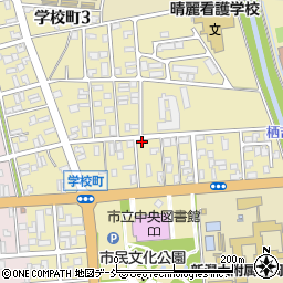 新潟県長岡市学校町周辺の地図