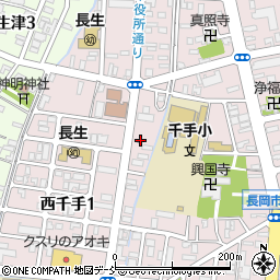 長岡警察署千手交番周辺の地図