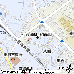 福島県田村市船引町船引下中田5周辺の地図
