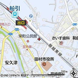 福島県田村市船引町船引下中田31周辺の地図