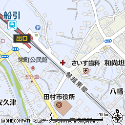 福島県田村市船引町船引下中田56周辺の地図