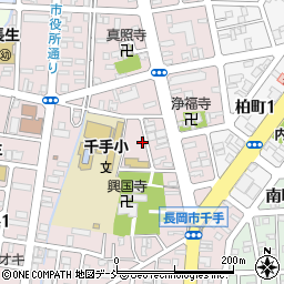 新潟県長岡市千手周辺の地図