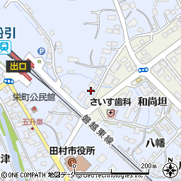 福島県田村市船引町船引（下中田）周辺の地図