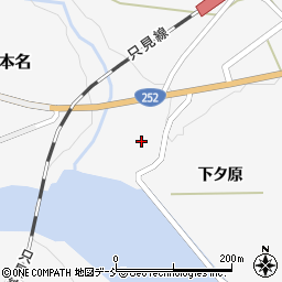 福島県大沼郡金山町本名陣場周辺の地図