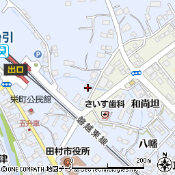 福島県田村市船引町船引下中田13周辺の地図