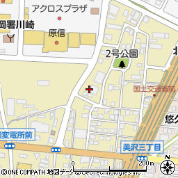 新潟県長岡市美沢3丁目604周辺の地図