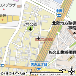 新潟県長岡市美沢3丁目周辺の地図