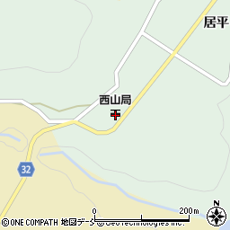 会津西山郵便局周辺の地図
