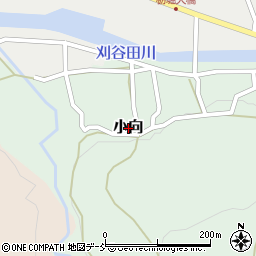 新潟県長岡市小向周辺の地図