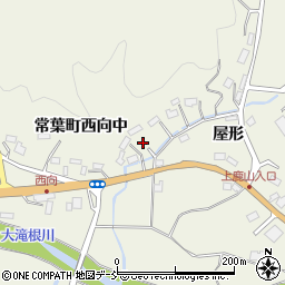 福島県田村市常葉町西向屋形7周辺の地図