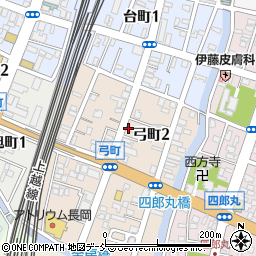 新潟県長岡市弓町2丁目周辺の地図