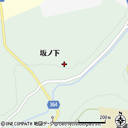 福島県田村市常葉町常葉坂ノ下周辺の地図