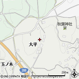 福島県田村市船引町春山大平周辺の地図